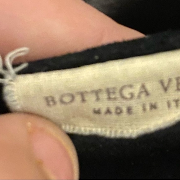 BOTTEGA VENETA Vintage Black Suede And W/ Leather Straps In Excellent Condition - Picture 11 of 11